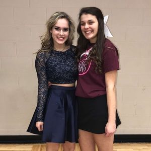 Short two piece HOCO/ Prom Dress